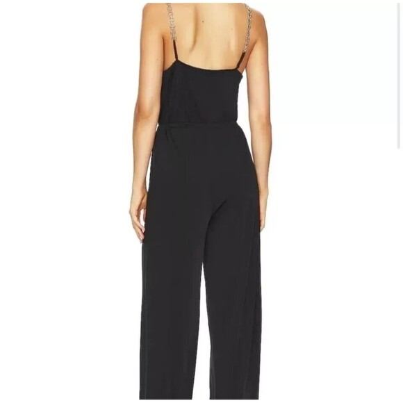 Jason Wu Black Jumpsuit with Chain Straps - Picture 3 of 16